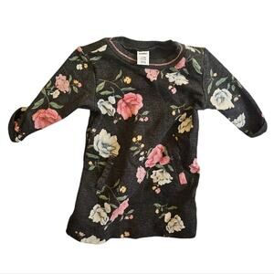 Old Navy Dress Size 3–6M – Stretch Floral Knit w/Faux Pockets Soft Cottagecore